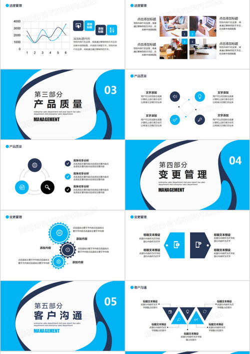 公司項目管理工作報告動態ppt模板下載 熊貓辦公